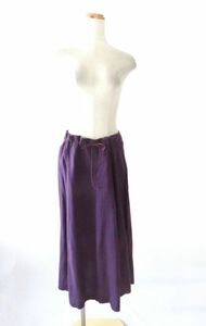 ■MaxMara■マックスマーラの麻紫を着るロングスカート
