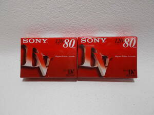 SONYソニー Mini DV80デジタル　ビデオ　カセット80分　2本セット　oo-1