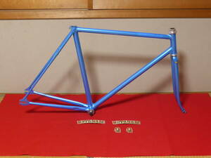 NJS PISTA 渡辺捷治製作所 SW WATANABE ピスト フレーム クロモリ 52cm 純正デカール付き keirin トラック 競輪 ワタナベ 3RENSHO ケルビム