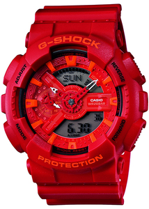 CASIO カシオ 腕時計 G-SHOCK　GA-110AC-4AJF アナログ　デジタル　アナデジ 赤　