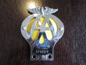 当時物 小さい A.A グリルバッジ 優良品/ BMC MINI ミニ MG ジャガー RAC コルティナAUSTIN LOTUS MORRIS TRIUMPH Rileyバンプラ