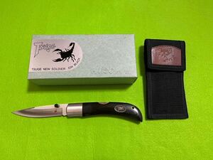 柘植 ニューソルジャー534 HIRO KNIVES・フォールディングナイフ アウトドア キャンプ サバイバル