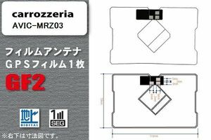 地デジ カロッツェリア carrozzeria 用 GPS一体型フィルムアンテナ AVIC-MRZ03 対応 ワンセグ フルセグ 高感度 受信 高感度 受信