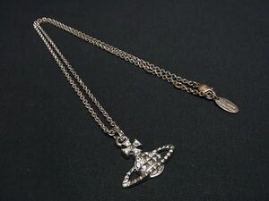 1円 Vivienne Westwood ヴィヴィアンウエストウッド オーブ ラインストーン ネックレス ペンダント アクセサリー シルバー系 AZ3811