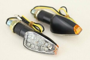 送料220円 クリアミニLEDウインカー TW200 XJR400 TW225 XJR1200 SR400 RZ250R XJR1300 ドラッグスター400 FZ400 FZ1