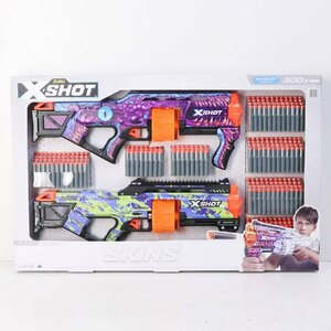 未使用品！ZURU X-SHOT SKINS エックスショット スキンズ ラストスタンド ダーツブラスター 2個パック★796v12