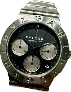 1円〜 Y BVLGARI ブルガリ ディアゴノスポーツ クロノグラフ CH35S メンズ 自動巻き デイト アンティーク ジャンク 時計 72240862