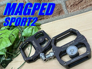 大特価sale!! 美品!! MAGPED SPORT2 474g マグペド スポーツ2 マグネット式ビンディングペダル ロード MTB ミニベロ 送料520円!! M-46