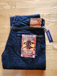 新作　送料込★SAMURAI JEANS　サムライジーンズ S5000VX Ⅱ　零モデル　17oz 武士道セルビッチ　やや細めのストレート　INDIGO W36