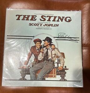 The Sting Film Soundtrack - Autographed By Robert Redford And Paul Newman 海外 即決
