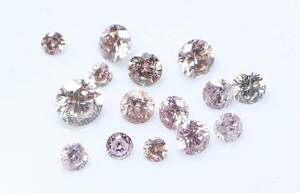 【１００円～】計0.41ｃｔ 15ｐｃ 天然ピンクダイヤ（ナチュラル/トリート含む）1ｐｃソーティング付き