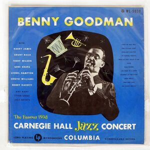 BENNY GOODMAN/FAMOUS 1938 CARNEGIE HALL JAZZ CONCERT VOLUME1/COLUMBIA WL5030 LP