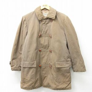 XL/古着 ヘラクレス 長袖 ビンテージ ダッフル コート メンズ 60s ロング丈 ベージュ カーキ spe 23dec23 中古 アウター