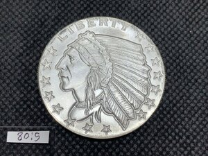 31.1グラム (新品) アメリカ「インディアン イーグル・レプリカ」純銀 1オンス メダル