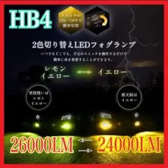 【史上初‼️】HB4イエロー×アップルグリーン2色切替！LED ✨フォグ