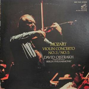 LP盤 ダヴィッド・オイストラフ/Berlin Phil　 Mozart Violin協奏曲3&5番