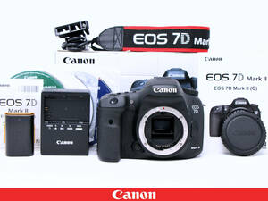 ◇3367回極上美品◇Canon キャノン EOS 7D MarkⅡ マーク2 ボディー◇元箱付属品完備★少ない3367ショット★使用感少ない外装