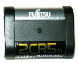 2CR5 リチウム電池【1個】6V 富士通 FUJITSU 2CR5C(B) 4976680350307