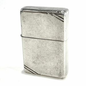 ZIPPO ジッポー ライター STERLING SILVER スターリングシルバー ダイアゴナル ライン 1996年製 コレクション 喫煙具 オイルライター 