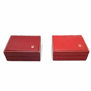 1円 ROLEX CASE ロレックスケース まとめ２点セット 時計用 空箱 BOX S 内箱 赤 レッド 14.00.02 ヴィンテージ ケース 326820240423