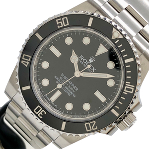 ロレックス ROLEX サブマリーナ・ノンデイト 114060 ブラック ステンレススチール 腕時計 メンズ 中古