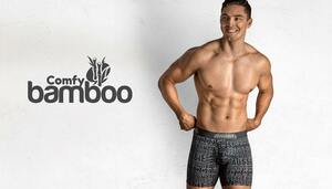 即決正規品新品 オージーバム Aussiebum Comfy Bamboo Hipster ボクサートランク ロゴプリント灰色 現品表記サイズ S