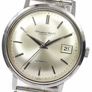 【IWC SCHAFFHAUSEN】IWC オールドインター Cal.8541 デイト R804 自動巻き メンズ_696653【ev20】