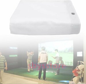 ホームビギナーズシリーズ用、特大、穴あき壁掛け、屋内ゴルフシミュレーターインパクトスクリーン 3*2m