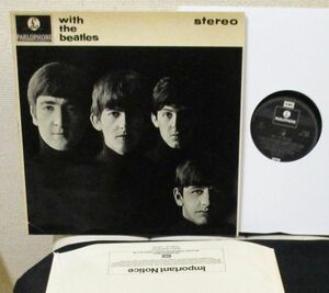 ## The Beatles With The Beatles # UK Stereo LP Parlophone PCS 3045 # TWO EMI LABEL / 初版マトリックス