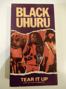 VHSビデオ】!!!送料510円!!!）BLACK UHURU「Tear It Up / Live at the Rainbow」ブラック・ウフル、Sly Dunbar、Robbie Shakespear