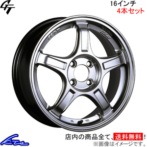 SSR GT X03 4本セット ホイール フィットRS【16×6.5J 4-100 INSET53 シルバー】GE8 SSR TANABE タナベ アルミホイール 4枚 1台分