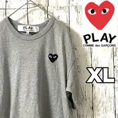 【希少XLサイズ】プレイ コムデギャルソン☆刺繍ハートロゴ 即完売 Tシャツ