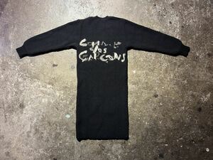 COMME des GARONS 85aw ペイント加工 ロゴデザイン ロングニット コムデギャルソン 1985aw 80s 川久保玲期 GN-050080 