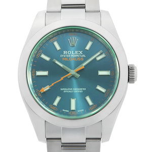 ロレックス ミルガウス Zブルー 116400GV ブルー ランダム番 中古 メンズ 腕時計