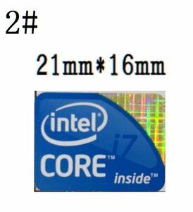 02# 初代目【CORE i7】エンブレムシール　 ■21*16㎜■ 条件付き送料無料