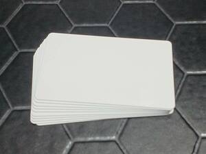 プラスチックカード 10枚 白 無地 カード 85.6×54㎜ PVCカード 0.76mm厚枚