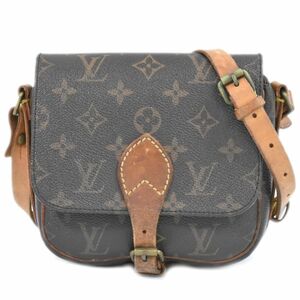 本物 ルイヴィトン LOUIS VUITTON LV ミニカルトシエール モノグラム ショルダーバッグ ポシェット ブラウン M51254