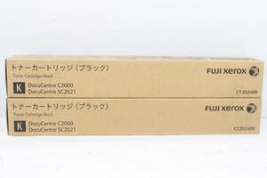 未使用 フジゼロックス 純正 トナー CT202400 ブラック 2本セット FUJI XEROX ITNSMY6ZFWGG-YR-L02-byebye