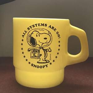 Special 60s Fire King x Astronaut Snoopy ビンテージ アストロノーツ スタッキング マグ / Joe Cool for President チャーリーブラウン