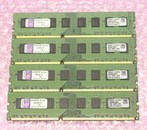 PC3-12800U(DDR3-1600)-8GB×4枚★合計32GB/Kingston