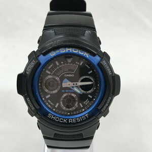 CASIO G-SHOCK クロノグラフ AW-591 メンズ クオーツ ブラック文字盤 ブルー [jgg]