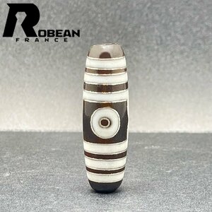 上級 EU製 定価5万円★ROBEAN・チベット天珠★パワーストーン アクセサリー 天然石 金運 お守り プレゼント 約43.4*13.5mm 1002H188