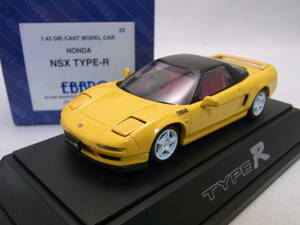 ★非売品!EBBROロゴ入!★HONDA NSX Type-R 黄 1/43【