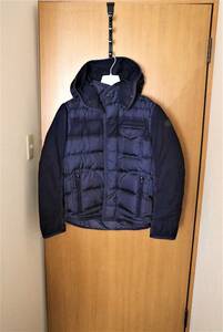 【美品 牛革ワッペン】RYAN ライアン サイズ2 ネイビー ジャパンタグ モンクレール MONCLER