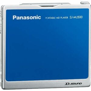 パナソニック ポータブルMDプレーヤー ブルー SJ-MJ500-A