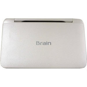 【中古】SHARP製 カラー電子辞書 Brain 生活教養モデル PW-A1-W ホワイト 展示品 [管理:1150020641]