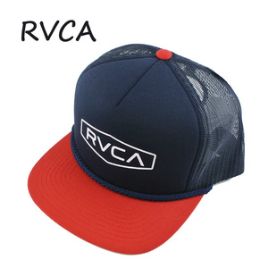 RVCA/ルーカ RVCA STAPLE FOAMY TRUCKER HAT NAVY/RED CAP/キャップ HAT/ハット 帽子 日よけ NRD[返品、交換不可]
