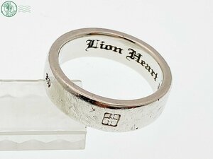 2403604800　△ LION HEART ライオンハート 指輪 STERLING 刻印あり 約22.5号 シルバーカラー メンズ アクセサリー 中古