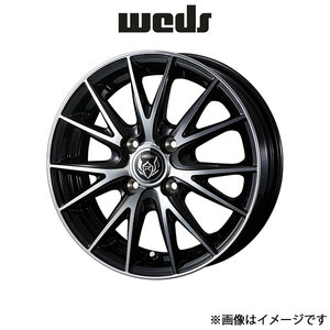 ウェッズ ライツレー VS アルミホイール 1本 シャトル GK8/GK9/GP7/GP8 15インチ ブラックメタリックポリッシュ 0039419 WEDS RIZLEY VS