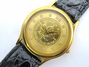 1円◆稼働◆ その他 コインウォッチ ゴールド クオーツ ユニセックス 腕時計 K28706